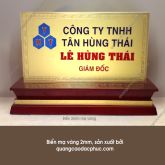 Biển Chức Danh Mạ Vàng