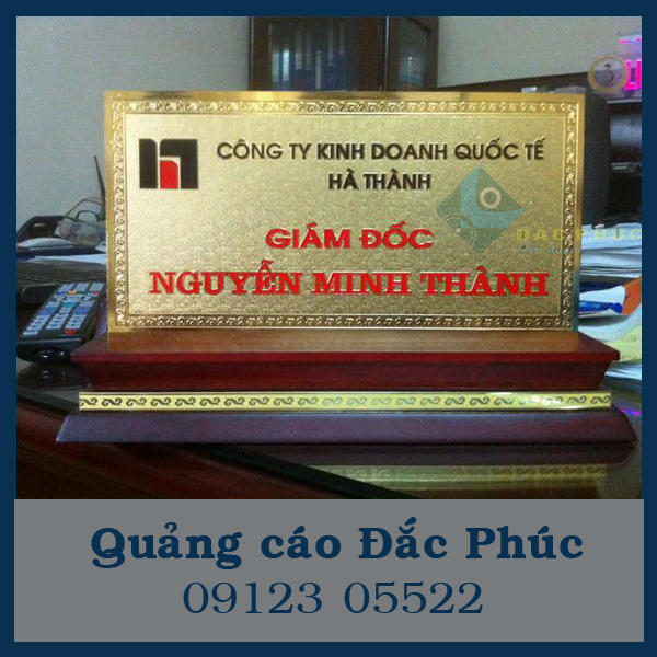 Biển Chức Danh Đồng 2 ly